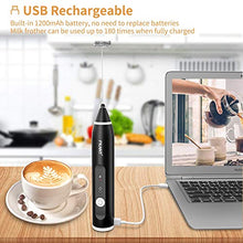 Carica l&#39;immagine nel visualizzatore di Gallery, Montalatte Elettrico, Frullino Elettrico Ricaricabile USB Frullino...