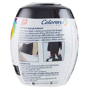 Coloreria Italiana Grey Colorante Tessuti e Vestiti in Nero Intenso