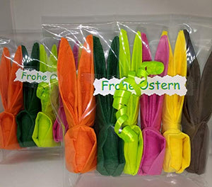 Set di 12 Tovaglioli coniglietto Pasqua gia piegati, per decorazione o... - Ilgrandebazar