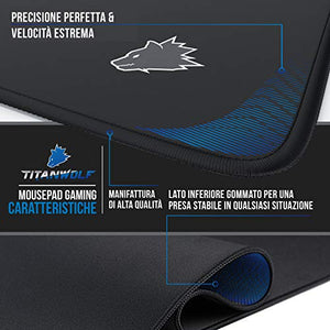 TITANWOLF Tappetino Mouse XXL Gaming Pad XL 900x400 mm - Mousepad Typ 7