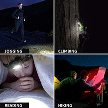 Carica l'immagine nel visualizzatore di Gallery, Lampada da Testa C500 (2 Pezzi), LE 6 modalità di Luce, Frontale LED...