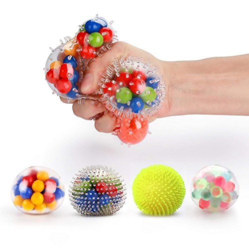Fansteck Sqiushy Balls, [Set da 4] Kawaii Anti-Stress Ball / Palle per Set 1 - Ilgrandebazar
