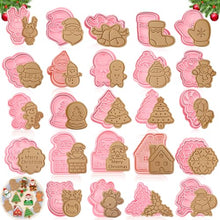 Carica l&#39;immagine nel visualizzatore di Gallery, 24 Pezzi Formine per Biscotti Natalizi, Tagliabiscotti Natale Formine Biscotti Natale 3D Stampi Biscotti Natale, Formine Biscotti Natale per Decorare Torta, Biscotto, Dolci (Natale 24)