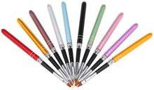 Carica l&#39;immagine nel visualizzatore di Gallery, Anself 10pcs pennelli per unghie Art Design Polacco Brush Pen Set Nylon UV Gel Pittura Strumento unghie Pennello Stampa Decorazione Kit