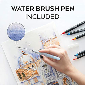 Arteza Pennarelli Acquerello Professionali Da Disegno Brush Pen, Set 12... - Ilgrandebazar