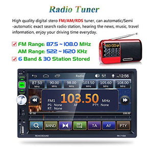 Honboom Autoradio Bluetooth 2 DIN Car Stereo con 7 Pollici HD Touchscreen...