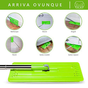 Easygleam Set Mocio Lavapavimenti e Secchio | Mop Pavimenti in Microfibra |...