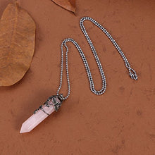 Carica l&#39;immagine nel visualizzatore di Gallery, ULTNICE Ciondolo di cristallo Collana Quarzo Rosa - Ilgrandebazar