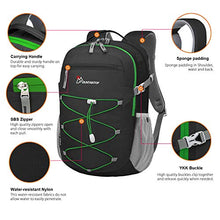 Carica l'immagine nel visualizzatore di Gallery, MOUNTAINTOP 22 Litri Zaino da Trekking Sportivo Outdoor Profondo Nero