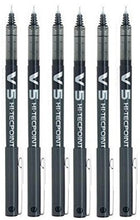 Carica l'immagine nel visualizzatore di Gallery, Pilot BX V5 Penna a Sfera Nera Punta Extra Fine 0.5mm Confezione da 6