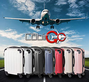 CABIN GO MAX 5571 Valigia Trolley rigido in ABS grande MX5571 Bordeau Ilgrandebazar