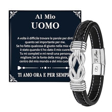 Carica l&#39;immagine nel visualizzatore di Gallery, Merclix Regali Per Lui Natale Bracciale Uomo Idee Regalo Fidanzato Compleanno Amore Regalo Per Lui Regalo Marito Idee Regalo Uomo Compleanno Regalo Anniversario Per Lui Regalo Anniversario Matrimonio