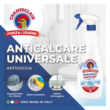 Carica l&#39;immagine nel visualizzatore di Gallery, Chanteclair - Anticalcare Universale Antigoccia - Ideale Contro il Calcare su Acciaio, Rubinetti e Ceramica, Azione Antiruggine, Forza&amp;Igiene - 625 ml