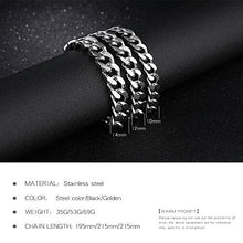 Carica l&#39;immagine nel visualizzatore di Gallery, Jaetech House Bracciali Uomo Acciaio Inox Braccialetto Collegamento 14mm - Ilgrandebazar