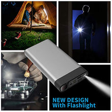 Carica l'immagine nel visualizzatore di Gallery, Caricabatterie Portatile 30000mAh Powerbank con Torcia 30000mAh_Grigio