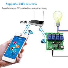 Carica l&#39;immagine nel visualizzatore di Gallery, OWSOO Módulo Relé WiFi,Interruttore Intelligente WiFi, Universale 4CH-DC5V