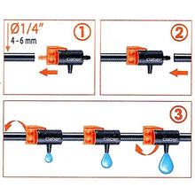 Carica l&#39;immagine nel visualizzatore di Gallery, Claber 91217 Irrigatore Goccia in Linea, Nero