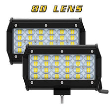 Carica l&#39;immagine nel visualizzatore di Gallery, 7&quot; Coppia Philips Proiettore LED Barra 6000K 240W 24000LM, BAR - Ilgrandebazar