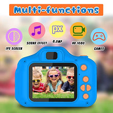 Carica l'immagine nel visualizzatore di Gallery, Regali per ragazze di 3-8 anni Joy-Fun Macchina Fotografica Blu Marino