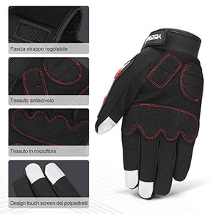 YISSVIC Guanti da Moto Marchio CE 1KP Touchscreen Antiscivolo M - Ilgrandebazar