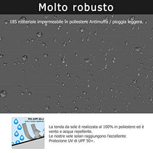 Carica l&#39;immagine nel visualizzatore di Gallery, TOPLUS Tenda a Vela Parasole Rettangolare 2 x 3 Metri Protezione Raggi media