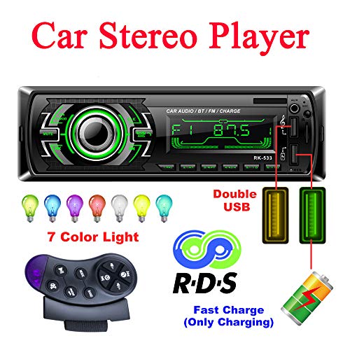Bosszi Car Stereo, 4x60W Autoradio Bluetooth 1 Din Radio FM, Ricevitore...