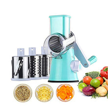 Carica l'immagine nel visualizzatore di Gallery, Tagliaverdure rotante 3 in 1 acciaio inox multifunzione, tagliaverdure Blu