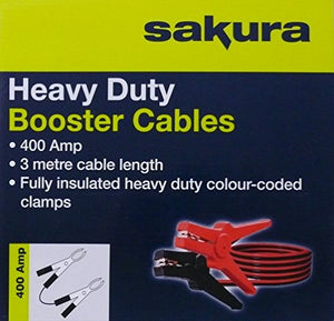 Sakura SS3625 Cavi Batteria Isolati, 400 A, Lunghezza 3 m