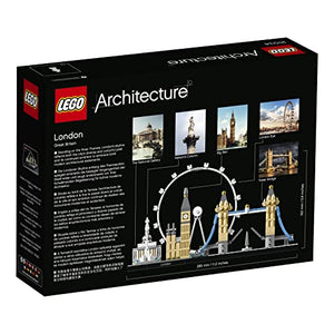 LEGO 21034 Architecture Londra, con London Eye, Big Ben e Tower Bridge, Modellismo Monumenti, Set da Collezione, 12+ anni,Idea Regalo
