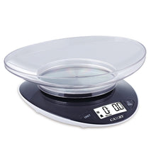 Carica l'immagine nel visualizzatore di Gallery, CAMRY Bilancia da cucina digitale Bilancia elettronica per alimenti con ciotola rimovibile Ampio display LCD Interruttore a pulsante Precisione 1g Capacità 5 kg/11 lb (Nero)