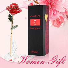 Carica l'immagine nel visualizzatore di Gallery, Gomyhom Eternal Rose, Rose con Supporto e Bella Scatola, Rosso Con - Ilgrandebazar