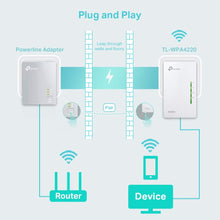 Carica l&#39;immagine nel visualizzatore di Gallery, TP-Link TL-WPA4220 Powerline AV600 + 300 Mbps WiFi (extender solo), Bianco - Ilgrandebazar