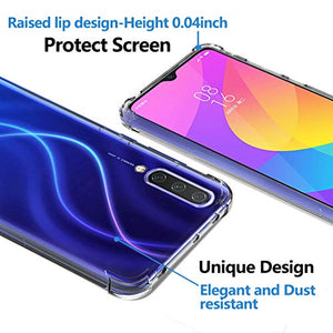 Ferilinso Cover per Xiaomi Mi 9 Lite Cover, [Rinforzare la Trasparente