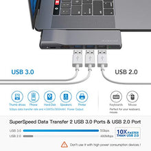 Carica l'immagine nel visualizzatore di Gallery, Hub USB C, 8 in 1 Adattatore C con Ethernet RJ45, HDMI 4K, 2 Porte USB...