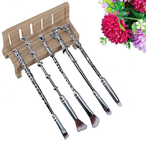 Ithyes, Set di 5 pennelli da trucco, con impugnatura a forma bacchetta...