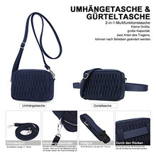 Carica l&#39;immagine nel visualizzatore di Gallery, Wind Took marsupio donna marsipio alla moda de nylon multifunzione 2 in 1 Blu