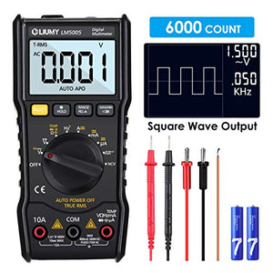 Multimetro digitale，LIUMY LM5005，Advanced Auto Ranging 6000，Test di... - Ilgrandebazar