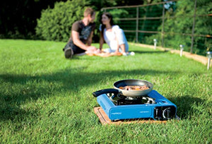 Campingaz Camp Bistro 2 - Fornello Gas Portatile per Campeggio/Feste, Blu