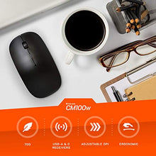 Carica l'immagine nel visualizzatore di Gallery, Oakcastle CM100W - Mouse Wireless per Laptop, Computer e Ufficio, Senza fili
