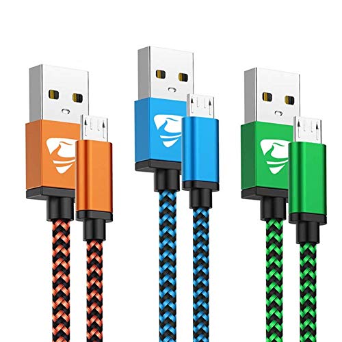 Yosou Cavo Micro USB [3-Pezzi, 1M] Caricatore Android Nylon 3-Pezzi 1M - Ilgrandebazar