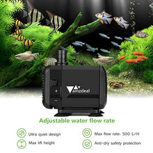 Carica l&#39;immagine nel visualizzatore di Gallery, Amzdeal Mini Pompa Acqua Sommergibile Ultra-Silenzioso 15W 1500L/H - Ilgrandebazar