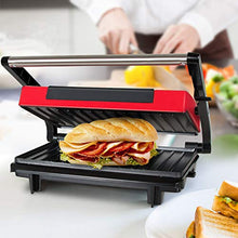 Carica l&#39;immagine nel visualizzatore di Gallery, OZAVO Panini Maker/Griglia, Tostiera,Pressa a sandwich, Griglia elettrica,... - Ilgrandebazar