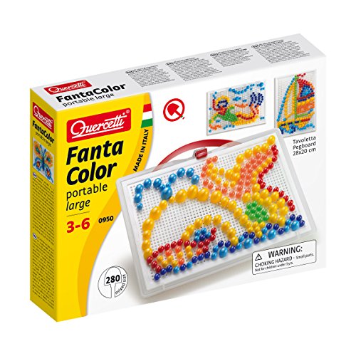 Quercetti- Fanta Color Portable Large Gioco di Composizione, Multicolore - Ilgrandebazar