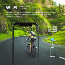 Carica l&#39;immagine nel visualizzatore di Gallery, Crosstour Action Cam 4K WiFi 20MP Camera LDC Subacquea 30M con...