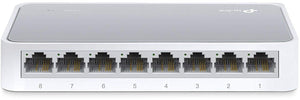 TP-Link TL-SF1008D Switch Desktop, 8 Porte RJ45 10/100 Mbps, 8 Porte, Bianco - Ilgrandebazar