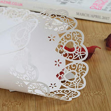 Carica l'immagine nel visualizzatore di Gallery, GWHOLE 100 pz Coni Portariso Cuore Bianco Portaconfetti Scatoline - Ilgrandebazar