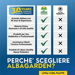 Albagarden - Diserbante Totale Glifosate Gliphogan Top Erbicida Per Diserbo Erbacce Ad Azione Disseccante Seccatutto Disserbante Per Gramigna A Base di Glifosato Glyphosate Libera Vendita 2 x 500 Ml