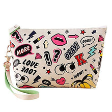 Carica l&#39;immagine nel visualizzatore di Gallery, CINEEN Impermeabile Cosmetici Borsa da Viaggio Portafogli White-mix