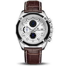 Carica l'immagine nel visualizzatore di Gallery, Orologio Cronografo da Uomo Movimento al Quarzo Moda Sportivo Watch Marrone - Ilgrandebazar