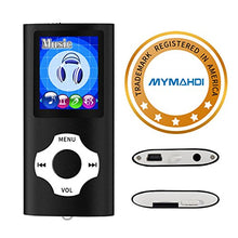 Carica l&#39;immagine nel visualizzatore di Gallery, Mymahdi lettore portatile MP3 / MP4, nero con schermo da 1,8 pollici LCD e...